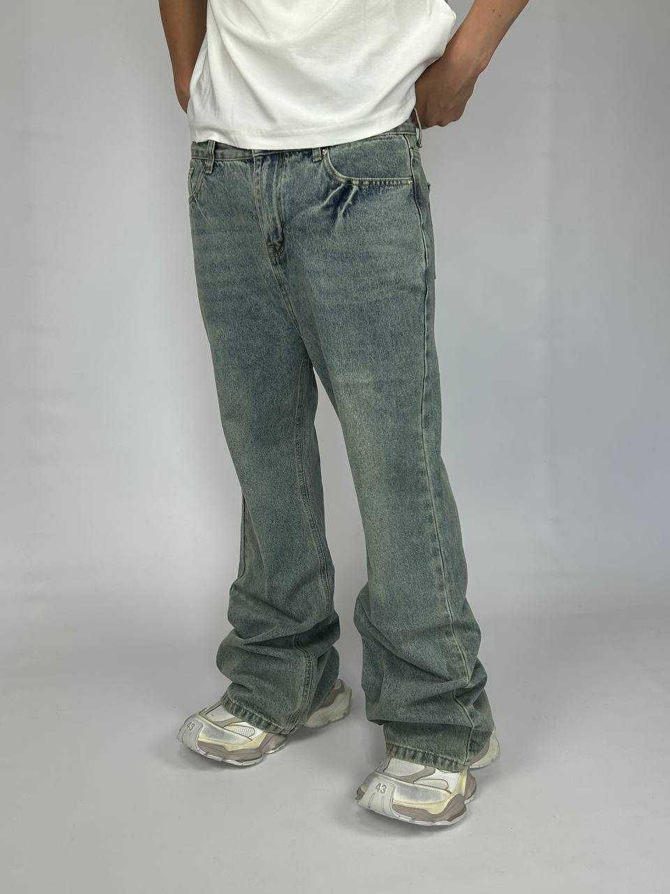 BALENCIAGA flared faded washed jeans клеш кльош джинсы archive джинси
