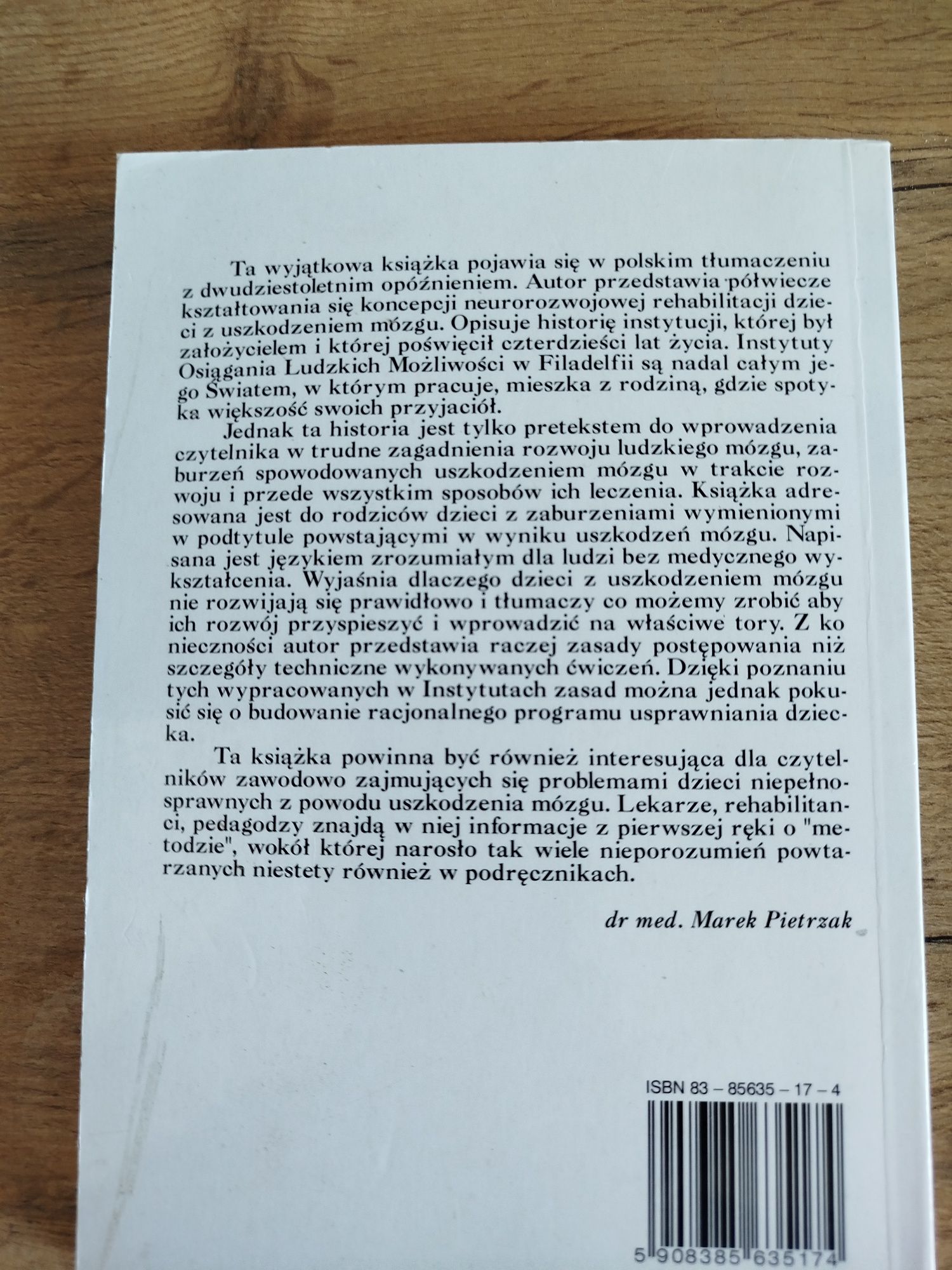 Glenn Doman Jak postępować z dzieckiem z uszkodzeniem mózgu.