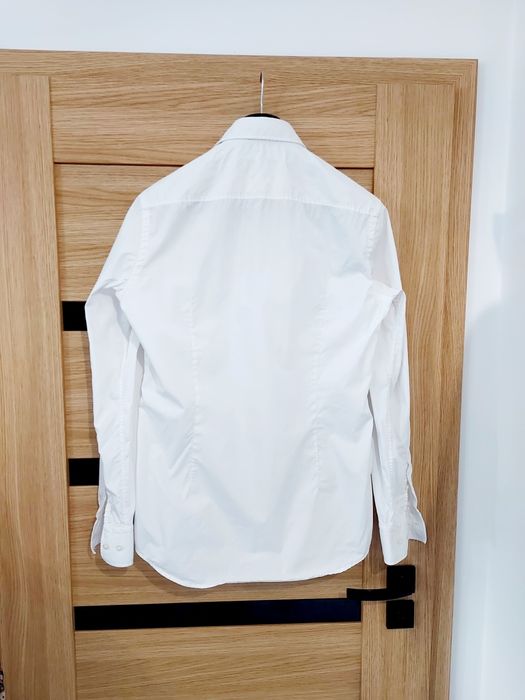 Biała bawełniana koszula męska Hugo Boss slim fit roz S /M 38 15