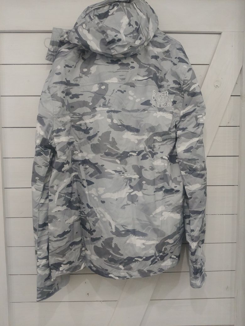 Nowa Kurtka z kapturem Superdry Windcheater HOOD POPZIP