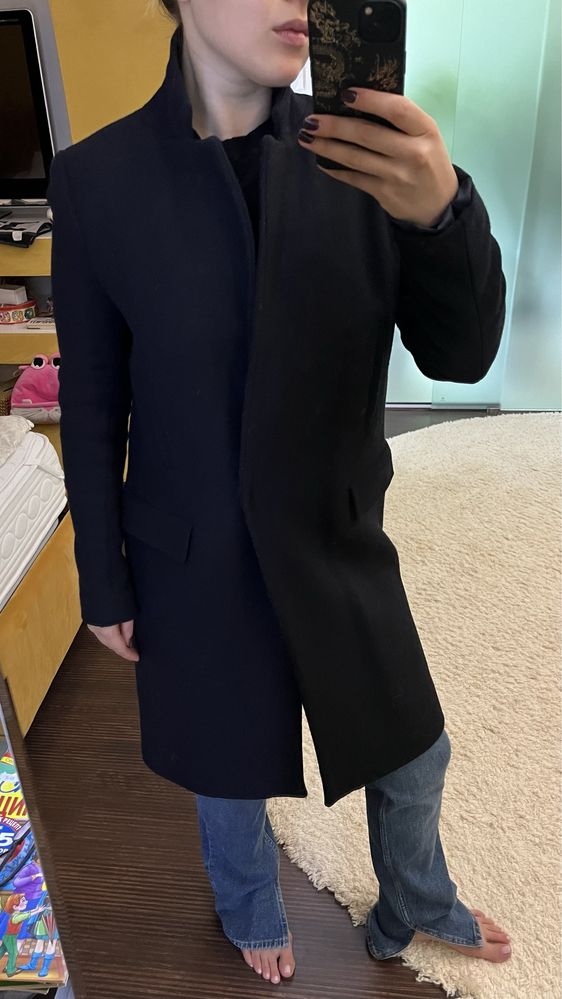 Тепле жіноче пальто Zara з вовни