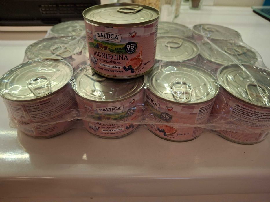 12x Karma mokra mono jagnięcina 185 g BALTICA dla kota