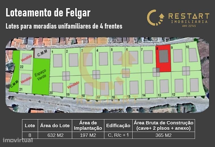 18 Lotes Para construção de moradias individuais e unifamilares com ca