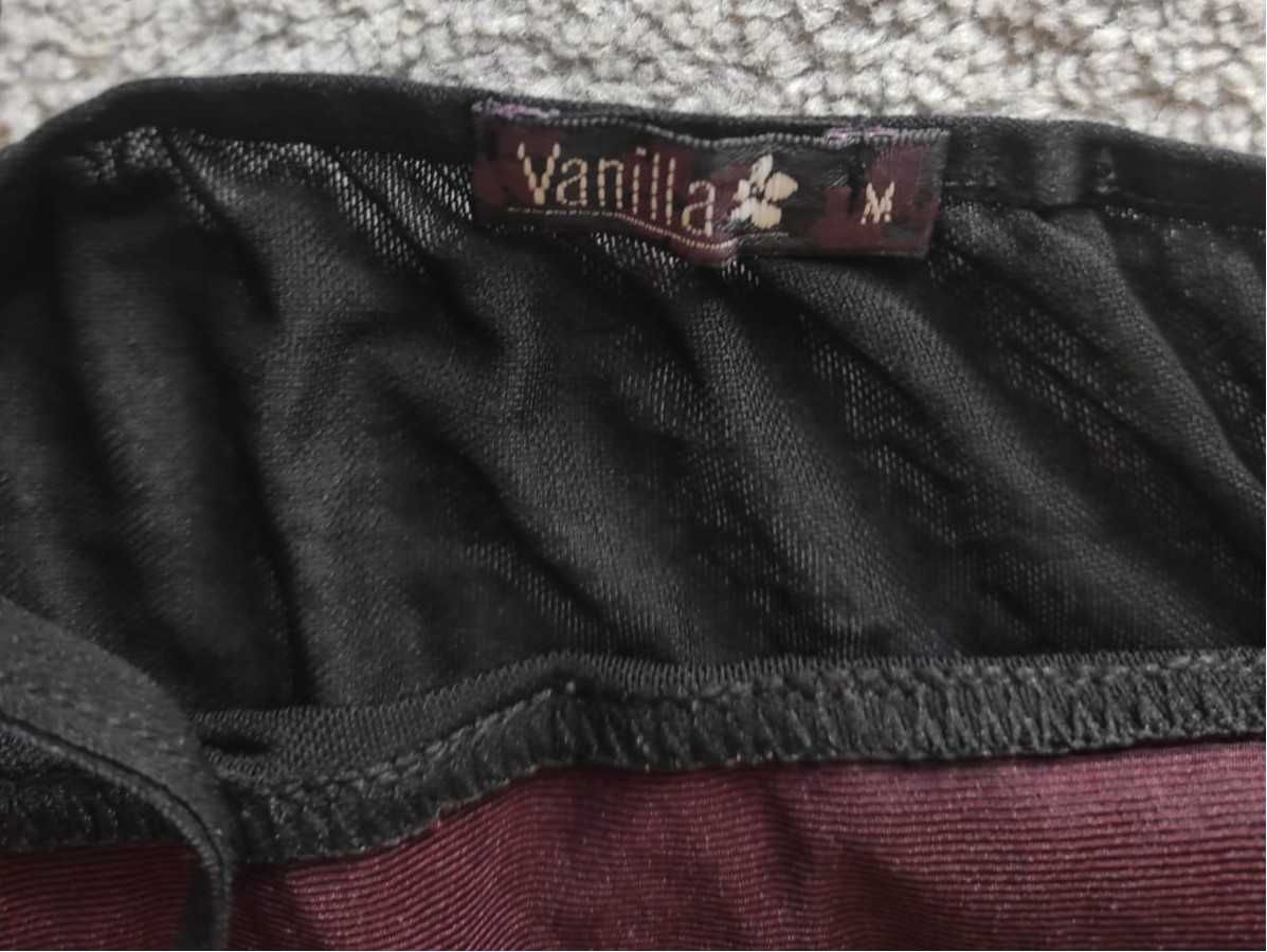 komplet damski top i szorty, satyna plus tiul Vanilla rozm. M