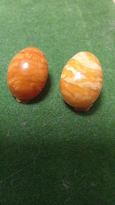 Продам кліпси пейзажний бурштин СРСР