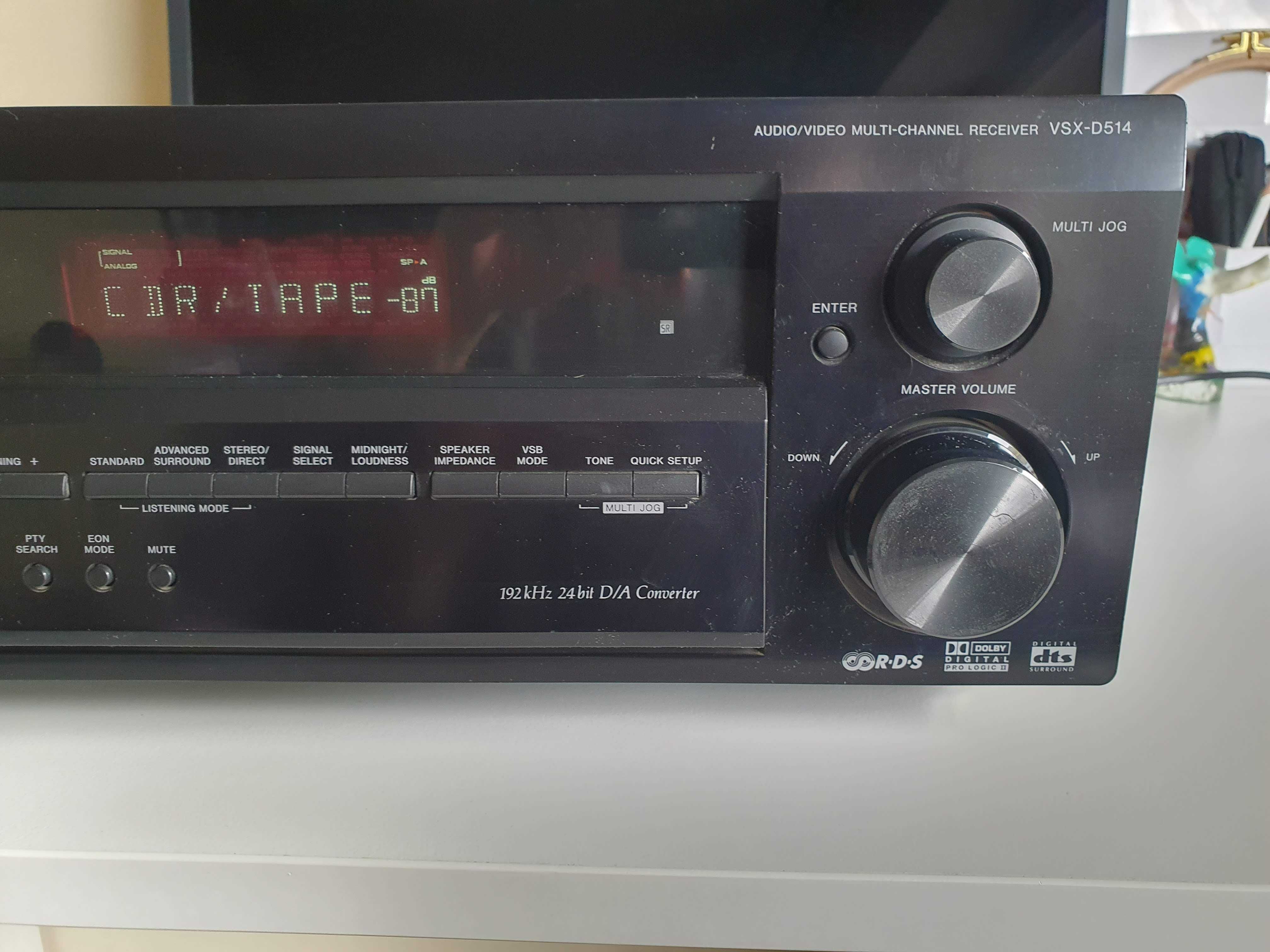 PIONEER VSX-D514 z pilotem amplituer wzmacniacz kino domowe 5.1 optyk
