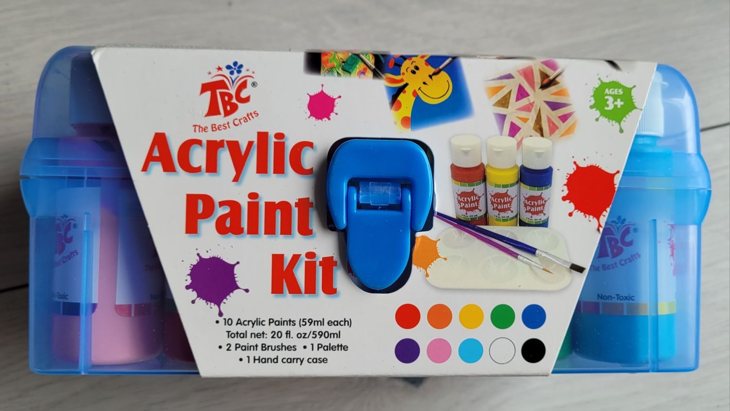 Farby akrylowe : TBC Acrylic Paint Kit (14 szt)