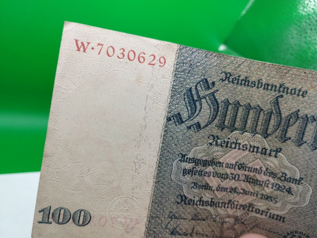 Banknot 100 Marek 1935 r Niemcy