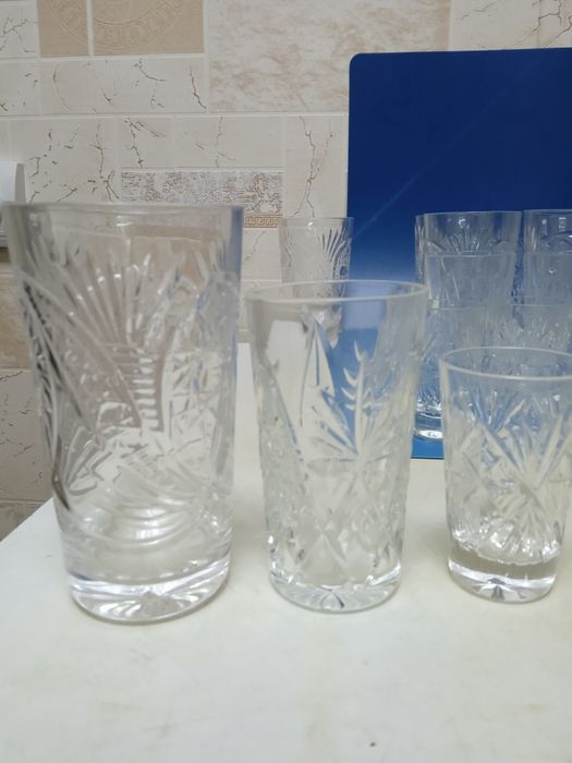 Хрустальные фужеры рюмки