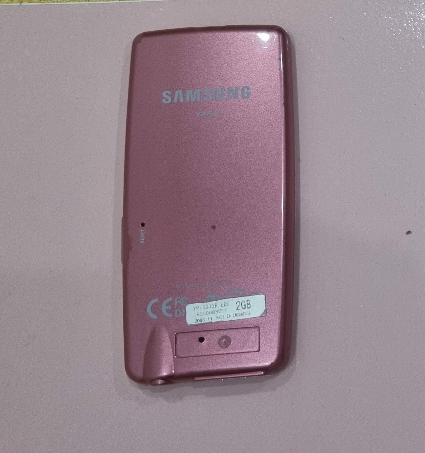 MP4 Samsung falta Carregador