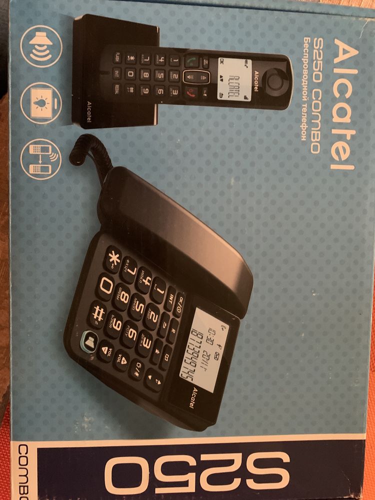 Продам Радиотелефон Alcatel S250 Combo RU BLK ATL1418958