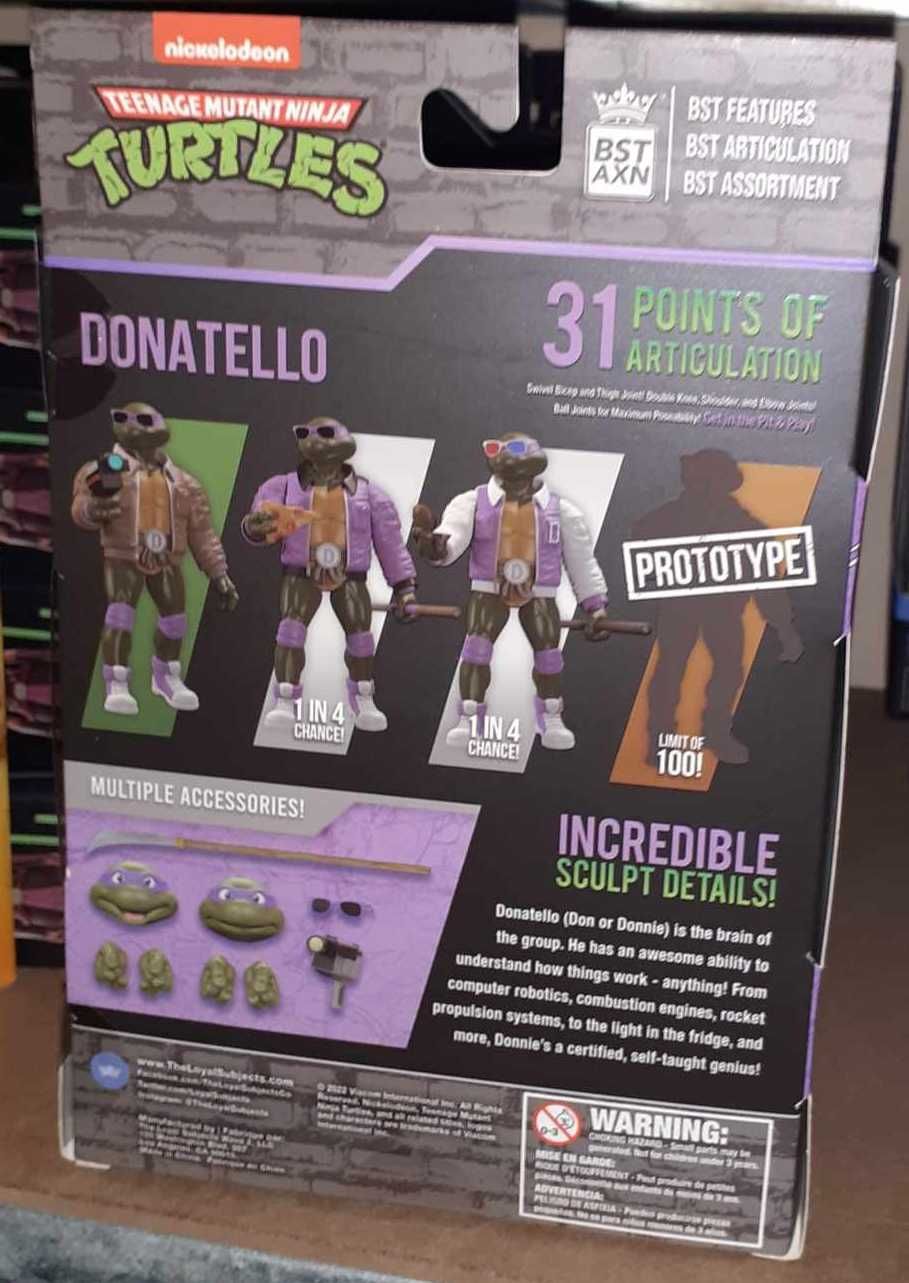 DONATELLO Street Style figurka 13 cm Wojownicze Żółwie Ninja BST AXN