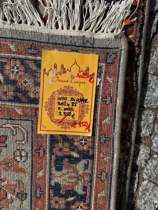 Kaszmirowy r.tkany chodnik dywan perski Indo Bidjar 410x85 gal. 11 tyś