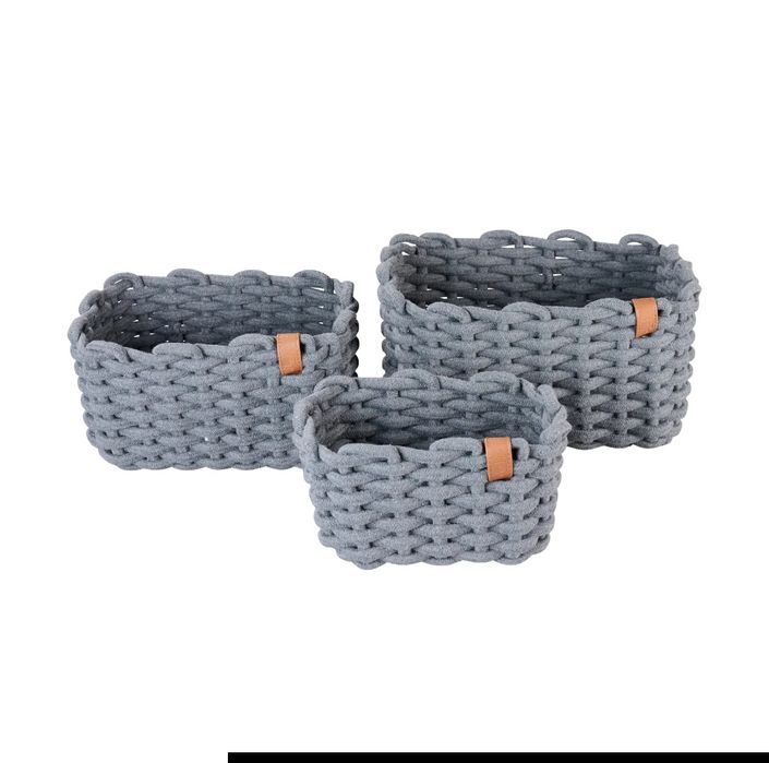 Набір кошиків для зберігання з бавовни Livarno Home Австрія з 3 шт