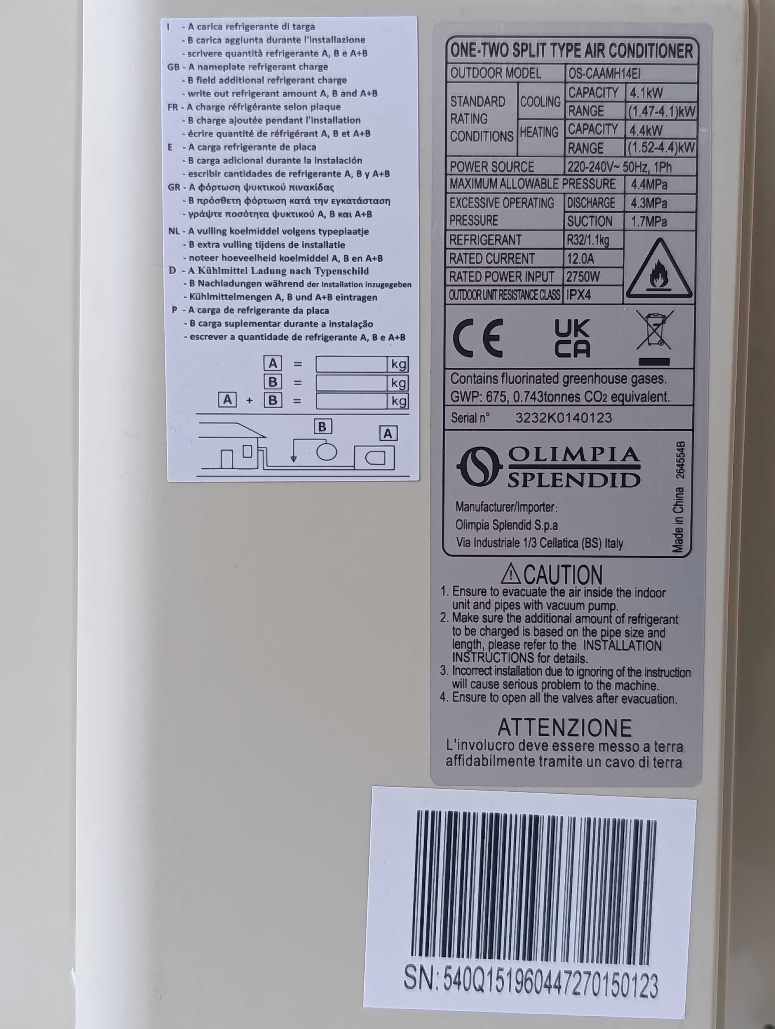 KLIMATYZACJE jednostki zewnętrzne 6 SZT