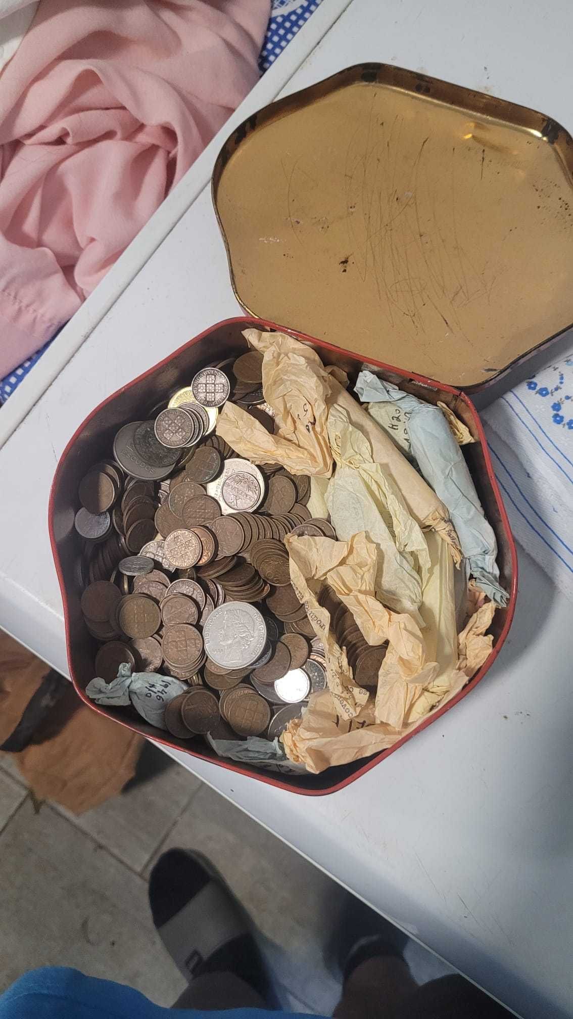 Lote Moedas Antigas Escudos