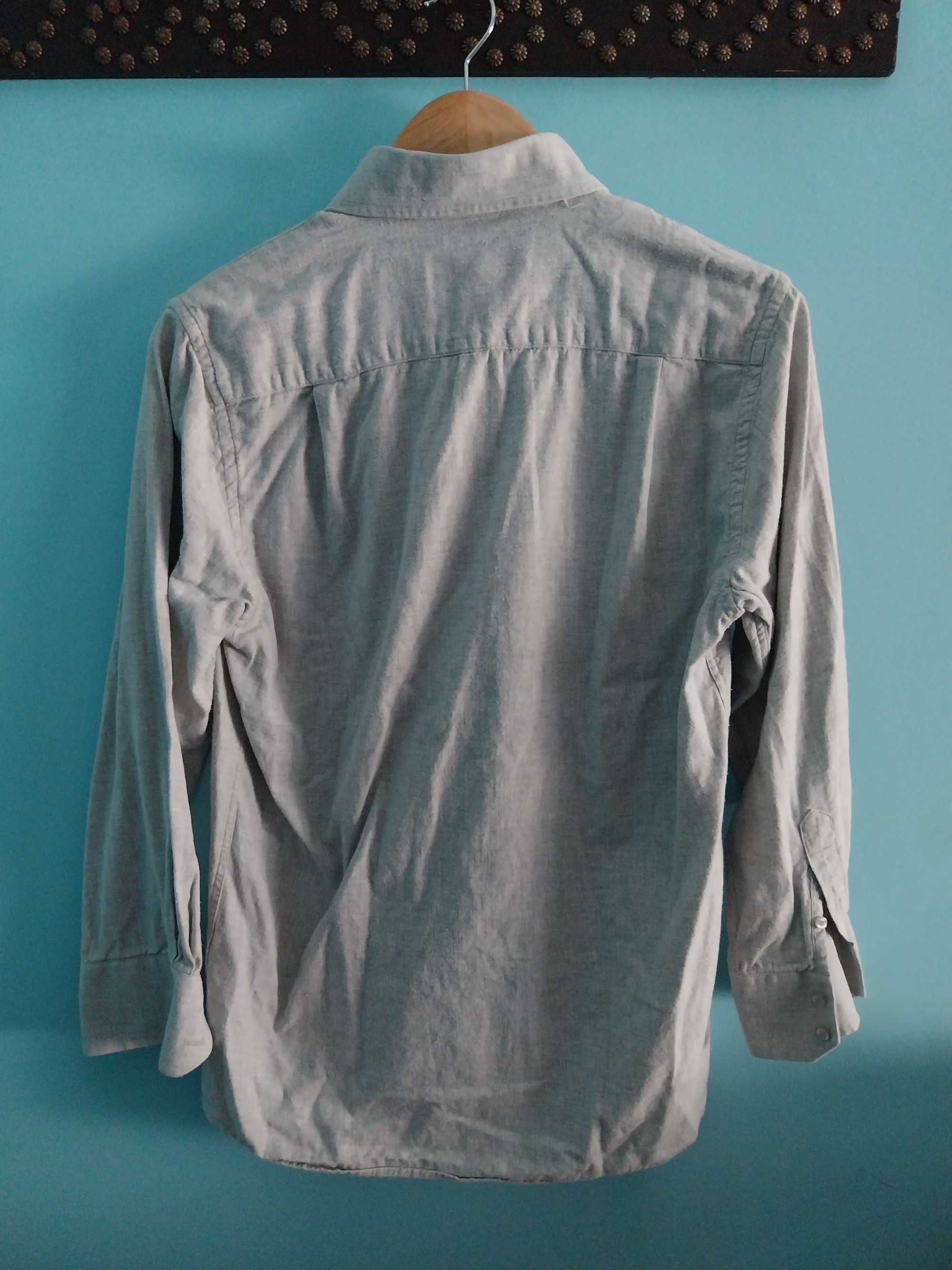 Camisa de algodão, Cinza, tamanho S, Sea Barrier Casual