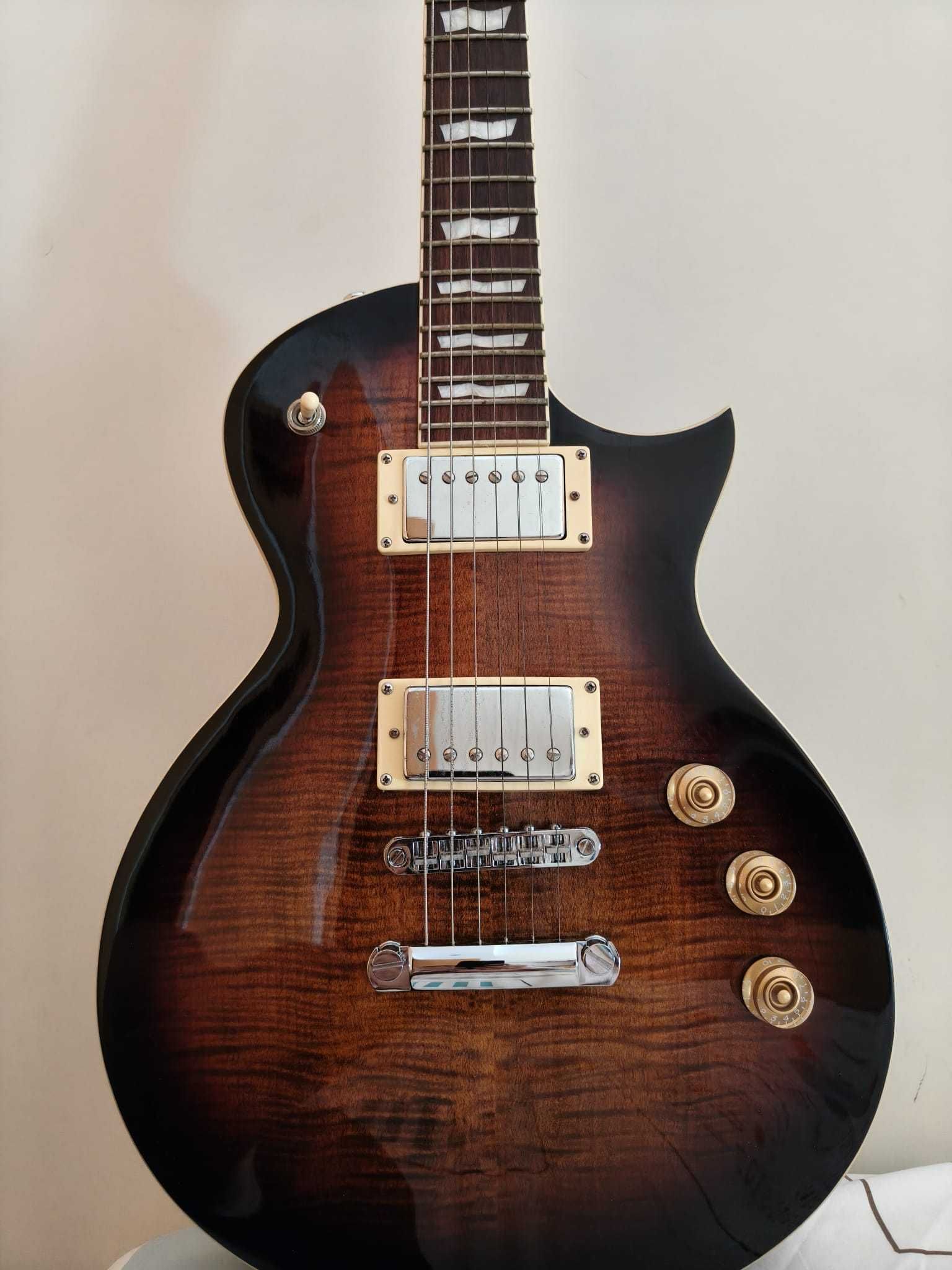 Guitarra ESP LTD EC-256 FM Dark Brown Sunburst