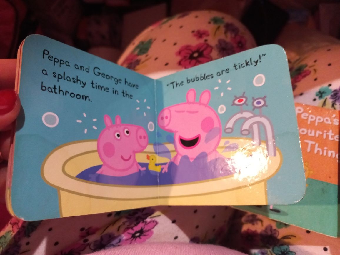 Детская книга картон маленькая пеппа английский 4шт набор