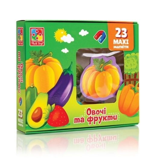 Магниты Vladi Toys : Ферма, Морские жители, Овощи и фрукты