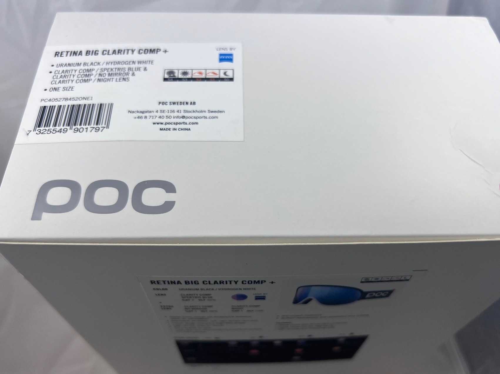 Gogle POC Retina Big Clarity Comp+ -3 szyby S2 S1 S1 w zestawie -NOWE