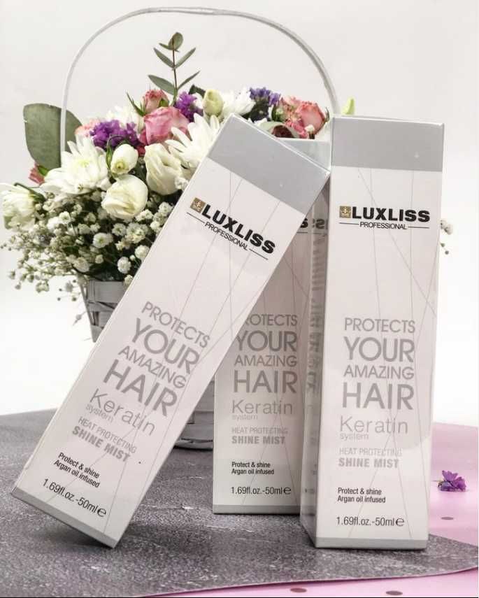 Кератиновый спрей блеск для волос Luxliss Keratin Shine Mist