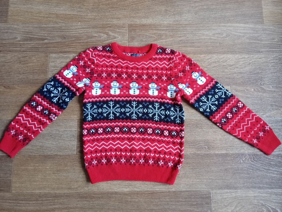 Новорічний светр на хлопчика 8 років