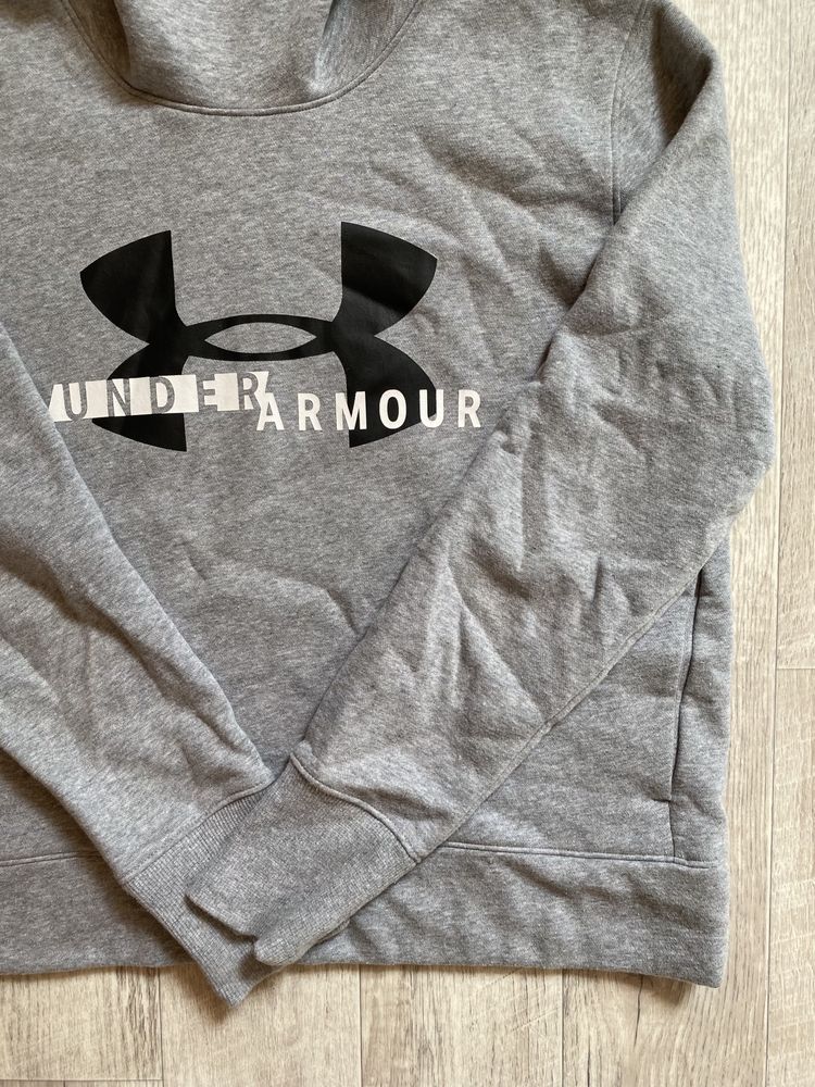 Худи Under Armour,оригинал,размер S,серая,спортивная кофта,серая