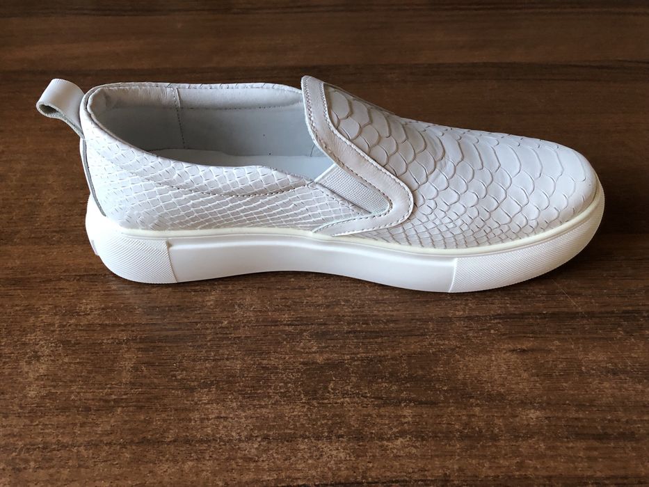 Слипоны кожаные