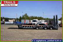 Niskopodłogowa DMC 54 T, dł. 9,60 m, zagłebienia na koła, NAJAZDY HYDRAULICZNE. !!!  Szukasz naczepy na JUŻ !!! Mamy niskiepodwozie z placu ład. 43,0 T!