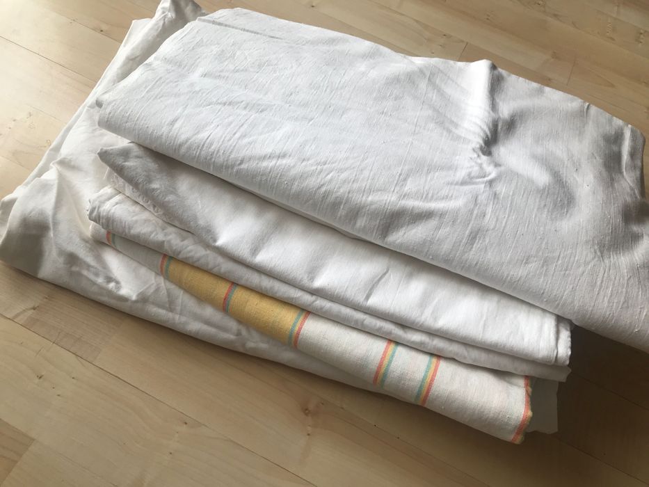 Tkaniny PRL pościel prześcieradło film rekwizyt sesje