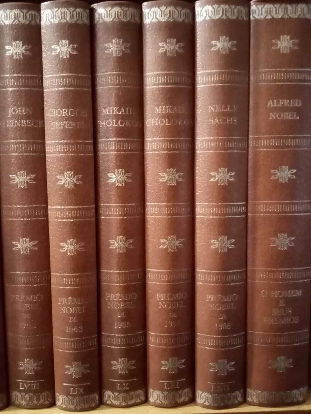 livro: "Biblioteca dos Prêmios Nobel de Literatura", 21 volumes