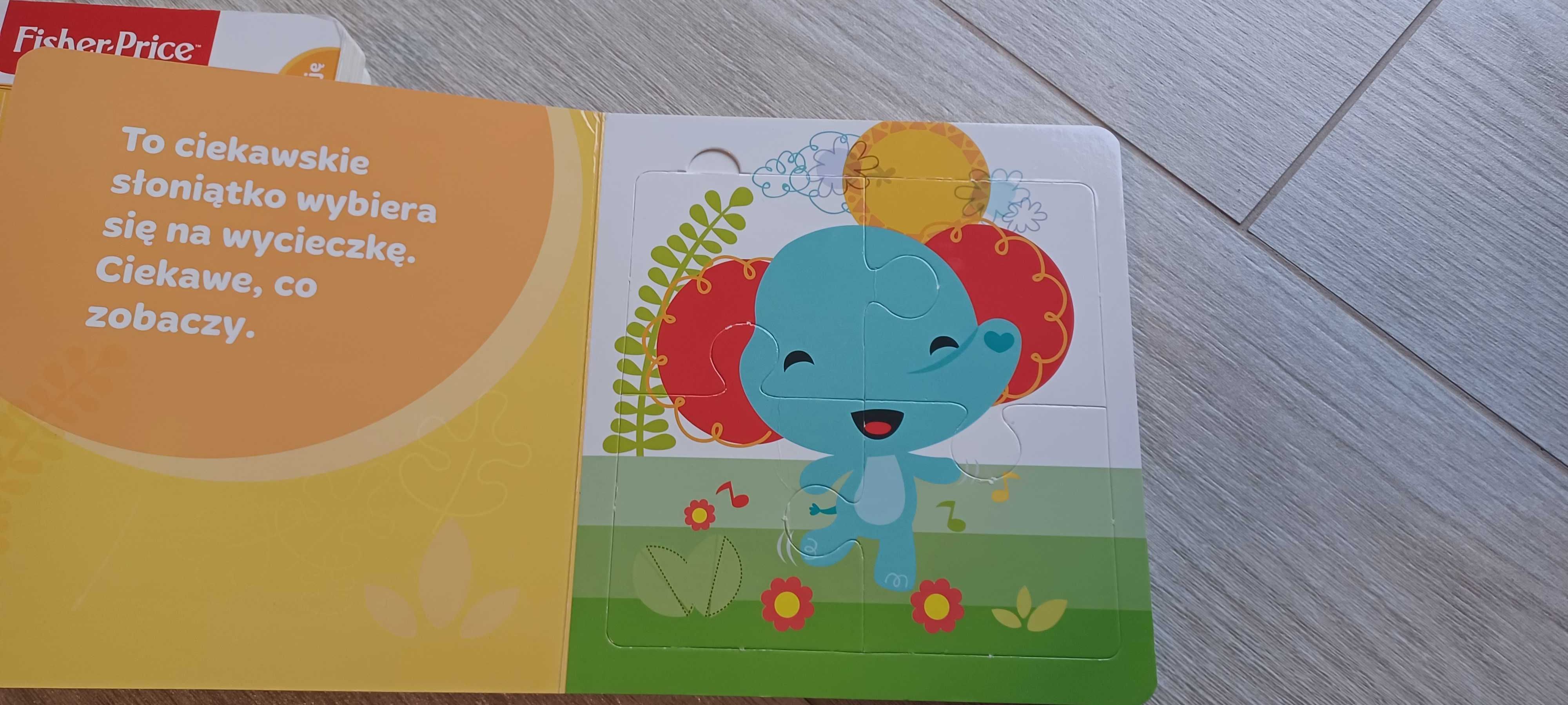 Książeczki Fisher price puzzle dla dzieci 3 szt