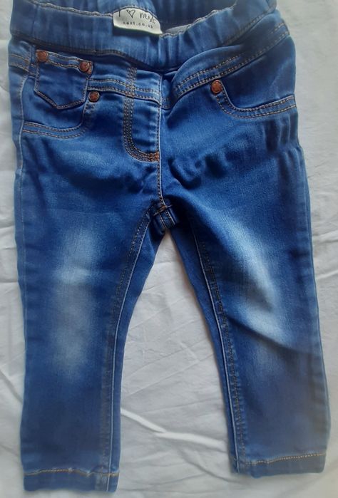 Jeansy niemowlęce jeginsy legginsy spodnie jeans Next 80-86