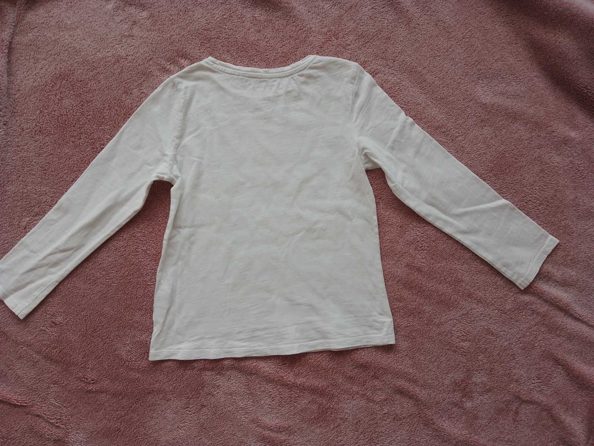 Biała bluzka z kotkiem Reserved