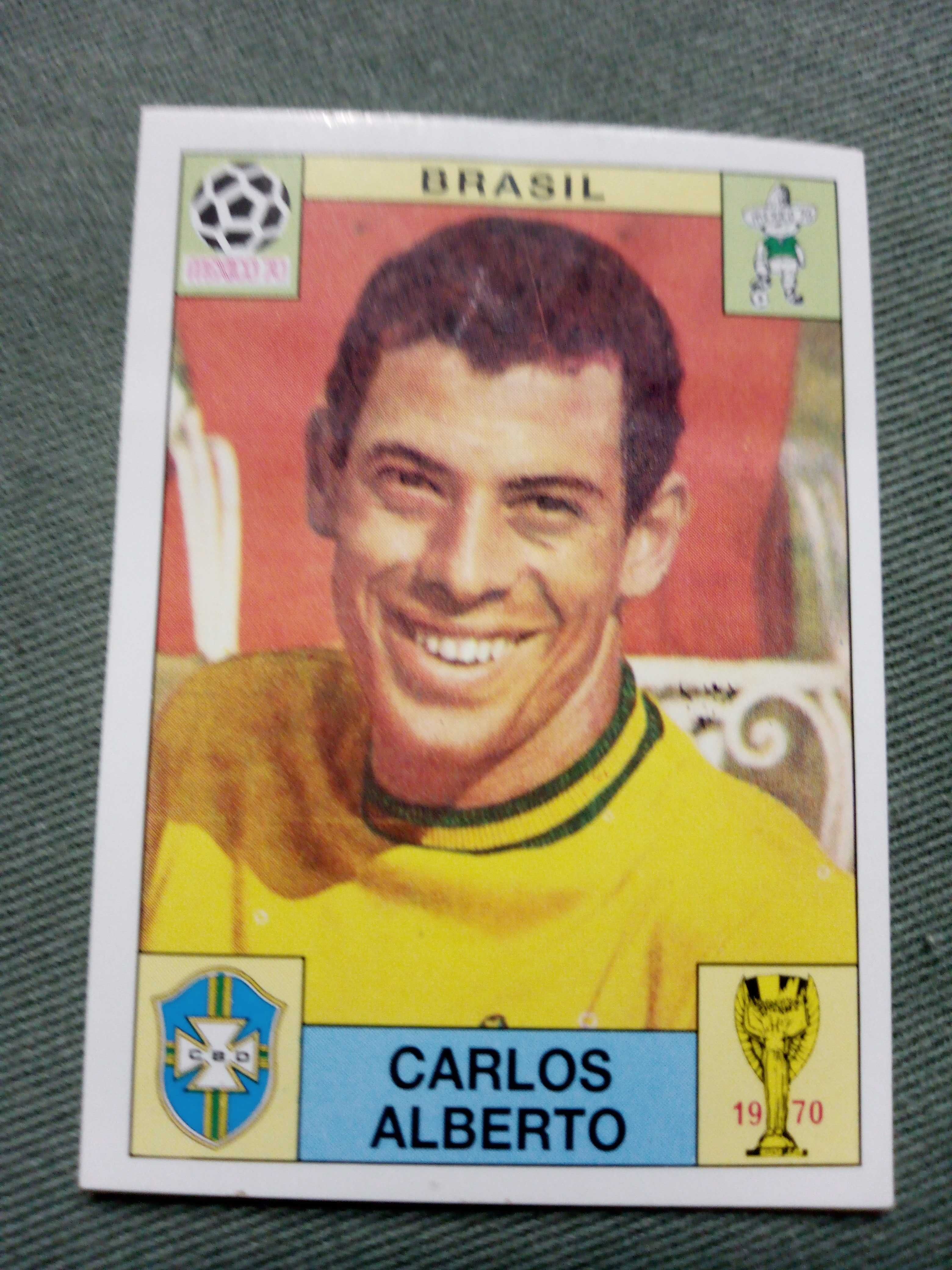 Cromo Panini World Cup Story de Carlos Alberto no Mundial 70