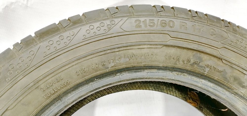 4x 215/60 R17C Continental VC200 opony letnie 6 mm /  montaż