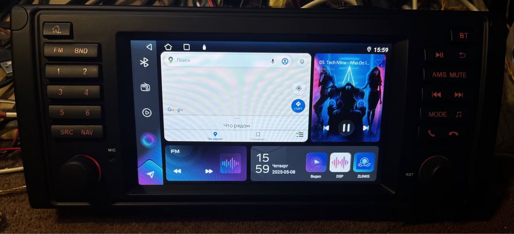 BMW E39 E53 E46 E38 4/32gb 8 Ядер QLED CARPLAY Android GPS Магнітола