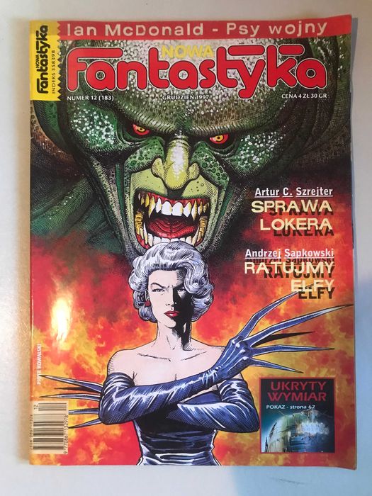 Miesięcznik Nowa Fantastyka. Numer 12 z 1997 r. Sapkowski "Ratujmy ...