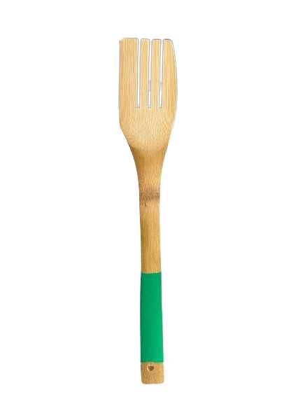 Przybory kuchenne bambusowe ze stojakiem