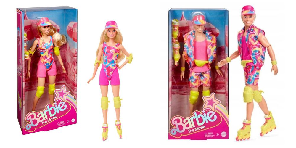 ОРИГИНАЛ! Кукла Барби Марго Робби и Кен на роликах Barbie Ken Skating
