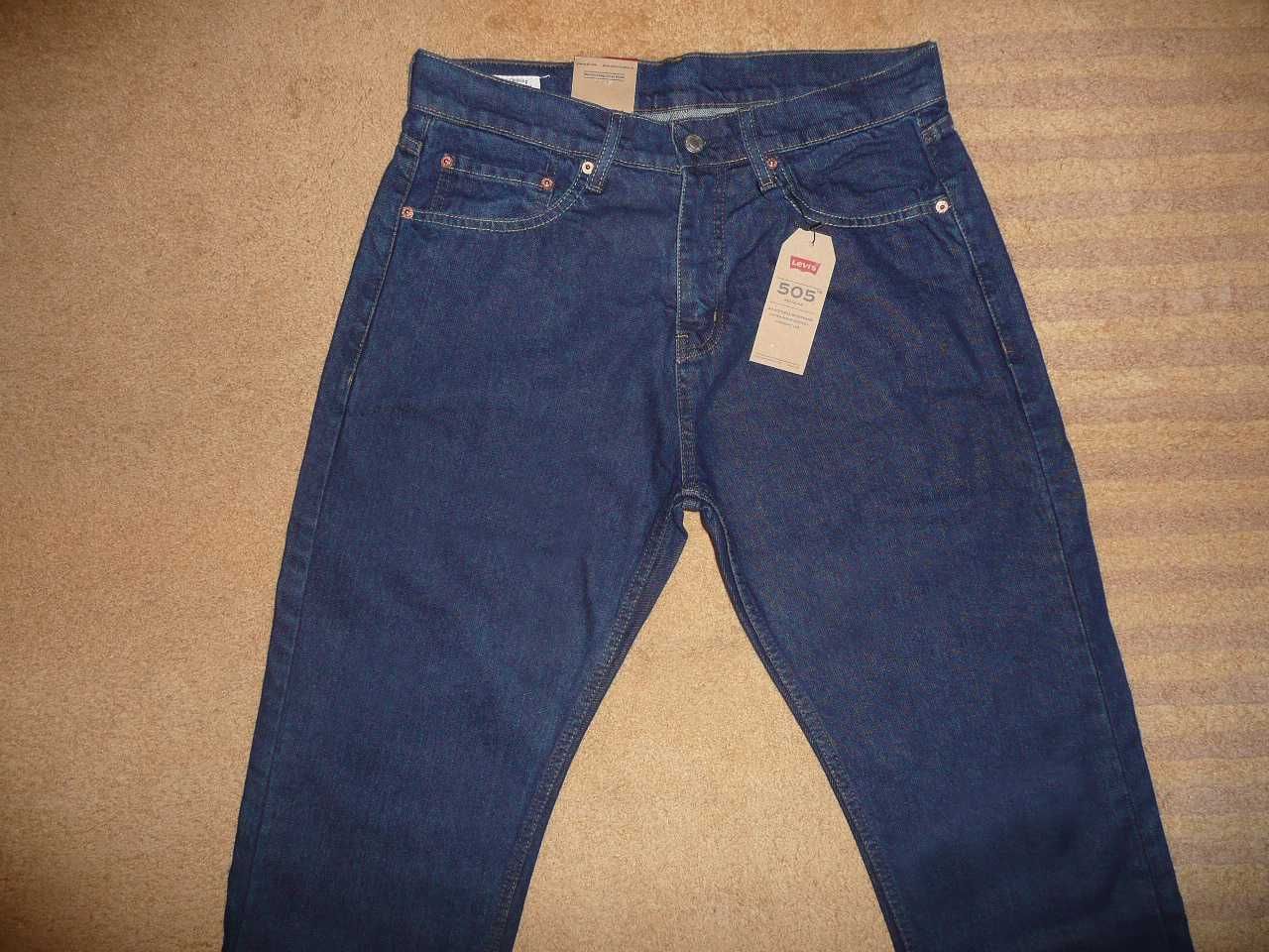 NOWE spodnie dżinsy LEVIS 505 W34/L32=44,5/112cm PREMIUM