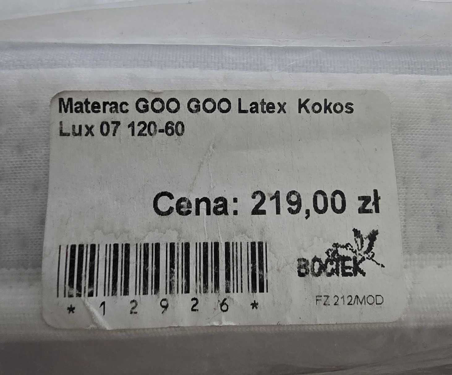 Materac do łóżeczka