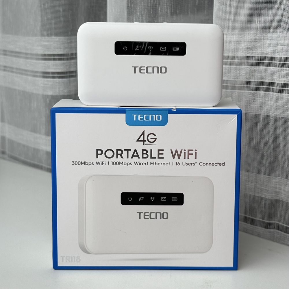 1245! Мобільний роутер Tecno TR118 4G-LTE