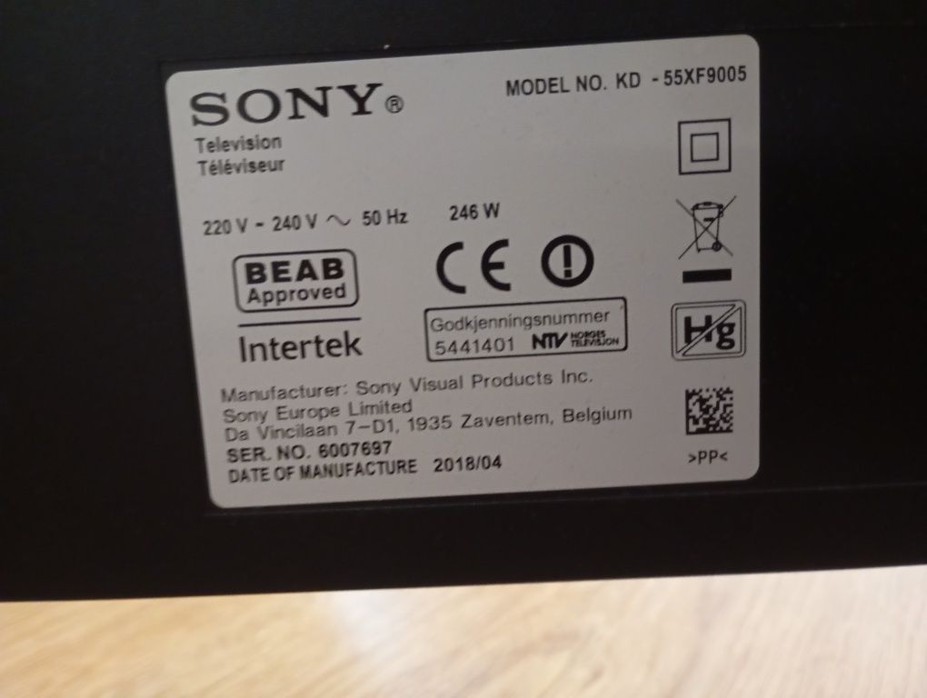 Telewizor Sony 55 cali 4K HDR AndroidTv