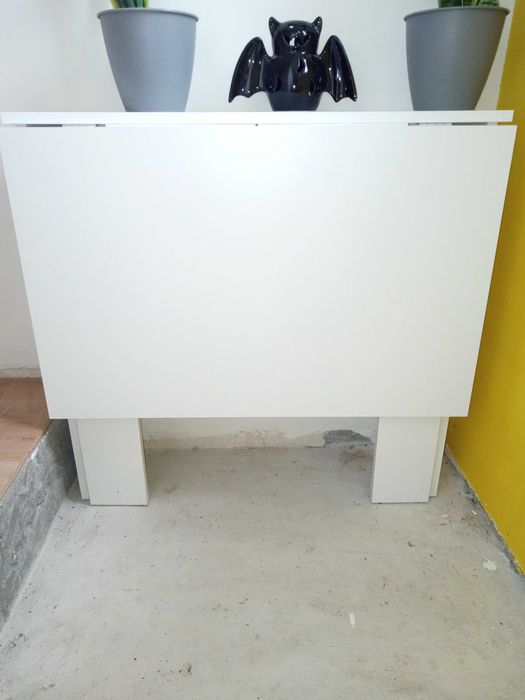 Biurko białe składane