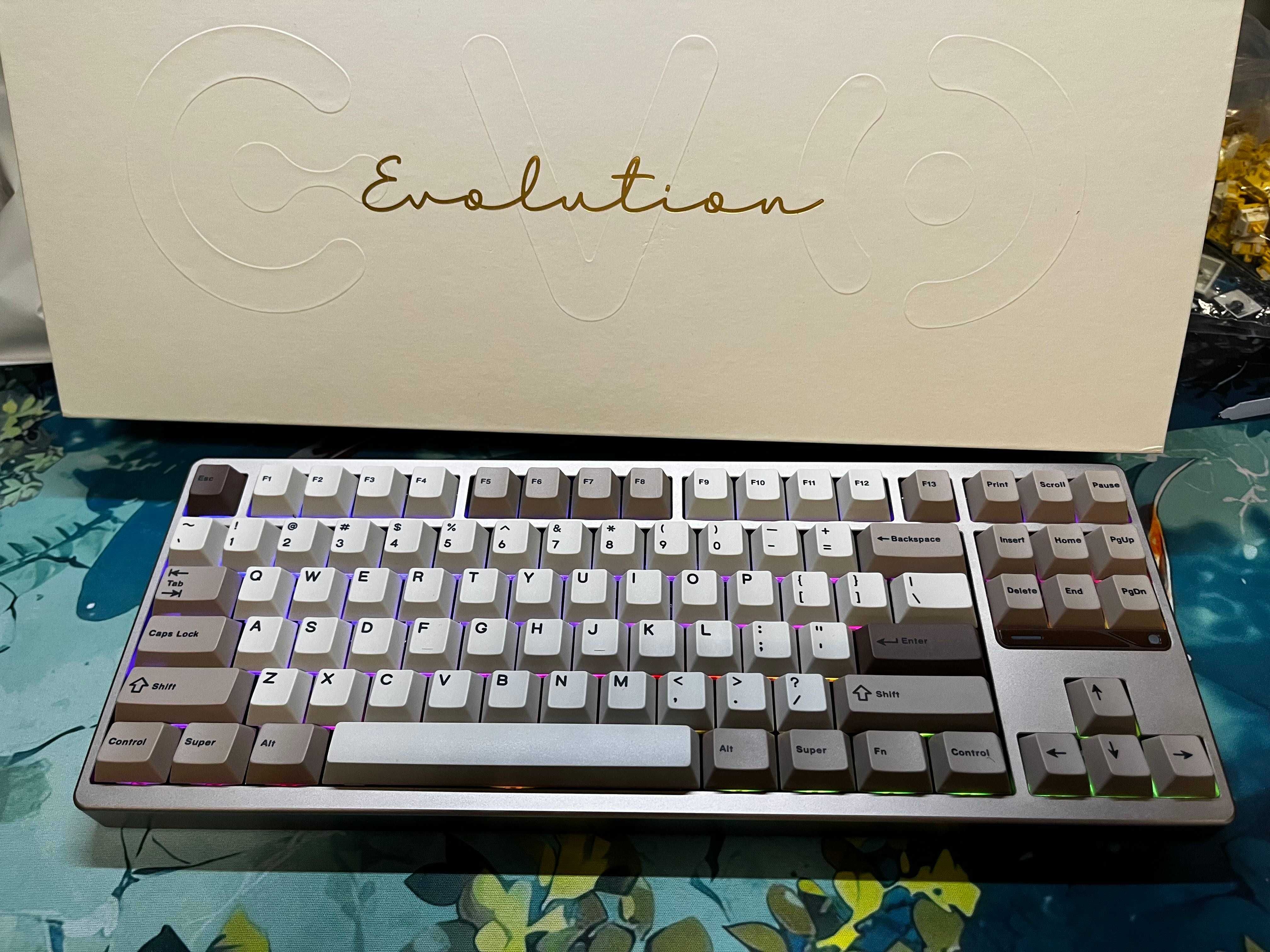 Evoworks Evo80 custom klawiatura 80% TKL bezprzewodowa rgb hmx via