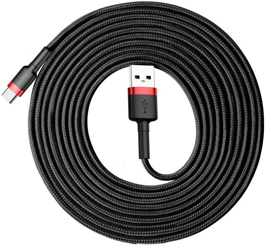 KABEL USB-A -> USB-C Baseus Cafule CATKLF-U91 300cm 2A QC 3.0 CZARNO