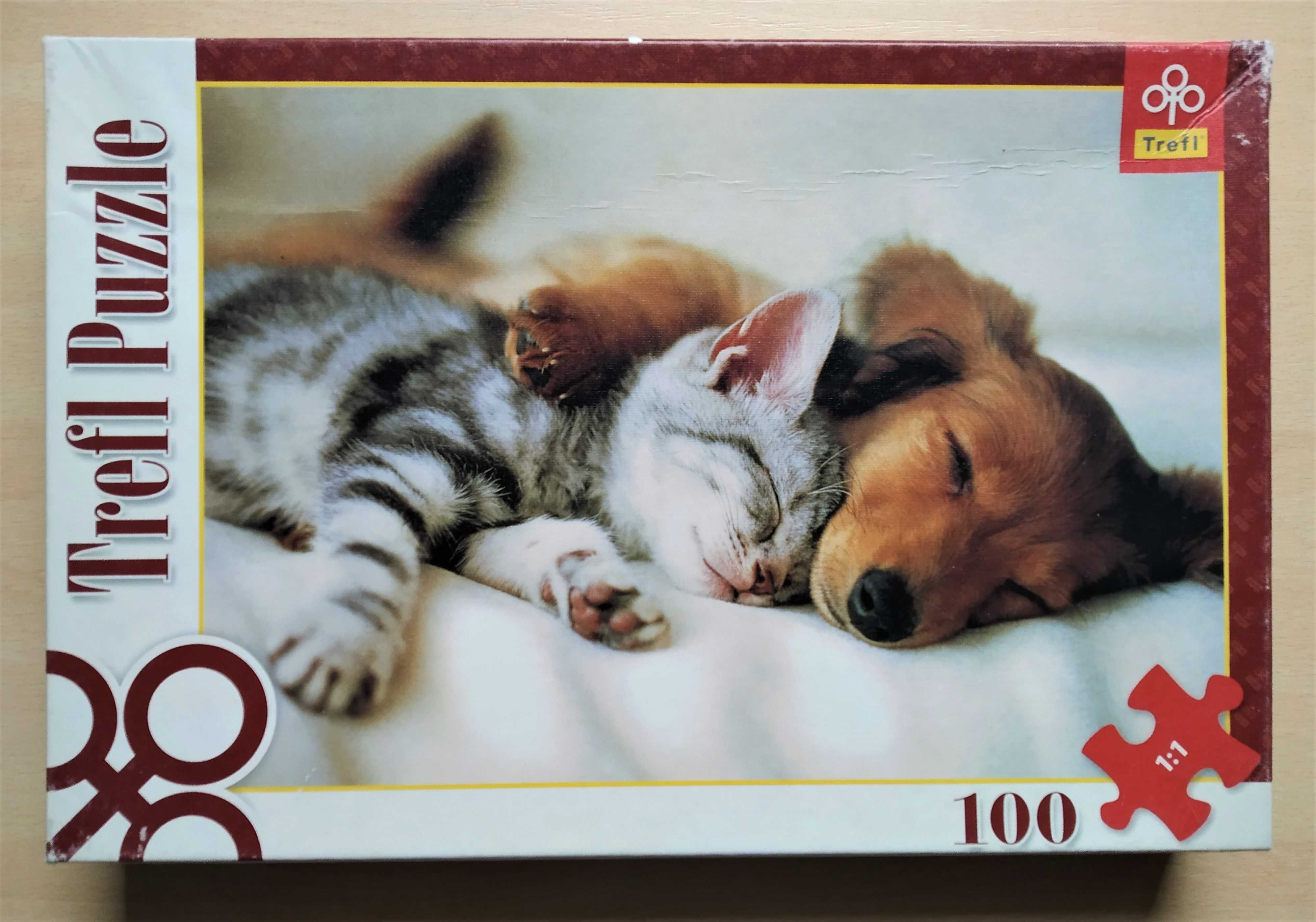 Trefl Puzzle - "Śpiące zwierzaki" - 100 elementów