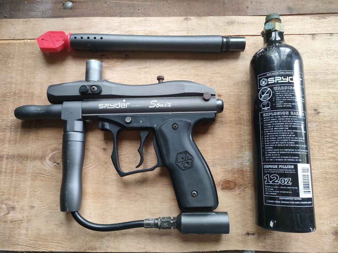 Spyder paintball marker vendo ou troco por airsoft